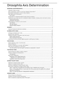 Lecture Notes on Drosophila Axis Determination (MCB2023S)