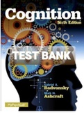 Exam (elaborations) Test Bank For Cognition 6th Edition By Radvansky 