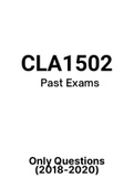 CLA1502 - Exam Questions PACK (2018-2020)