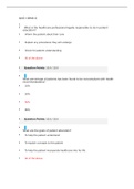 (Solution) NRS 306 week 5 Final Quiz/ NRS306 week QUIZ 1 (Week 4)