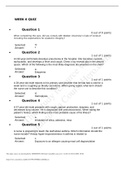 NURS 6521N Advanced Pharmacology WEEK 6 QUIZ with true answers