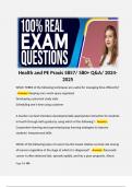 Health and PE Praxis 5857/ 580+ Q&A/ 2024-2025  