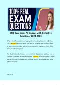 EPIC Care Link/ 70 Quizzes with Definitive Solutions/ 2024-2025 