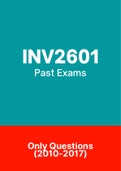 INV2601 - Exam Questions PACK (2010-2017)