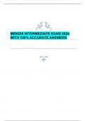 MENDIX INTERMEDIATE EXAM 2024  WITH 100% ACCURATE ANSWERS