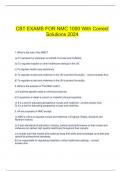  CBT EXAMS FOR NMC 1000 With Correct Solutions 2024