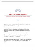 NAVY CS2 EXAM 2024/2025 WITH GUARANTEED ACCURATE ANSWERS