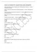 HESI A2 CHEMISTRY QUESTIONS AND ANSWERS