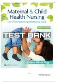 Test Bank for Maternal & Child Health Nursing: Care of the Childbearing & Childrearing Family 9th Edition