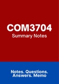 COM3704 - Notes (Summary)