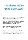 WGU C720 EXAM 2 VERSIONS  (VERSION A AND B) COMPLETE 400  QUESTIONS WITH DETAILED  VERIFIED ANSWERS (100% CORRECT  ANSWERS) /ALREADY GRADED A+ 