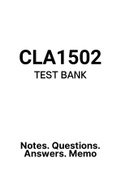 CLA1502 - MCQ Test Bank (2022)