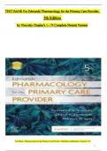 TEST BANK For Edmunds' Pharmacology for the Primary Care Provider, 5th Edition by Constance Visovsky, Verified Chapters 1 - 73, Complete Newest Version