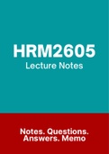 HRM2605 - Notes (Summary)