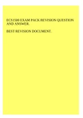 ECS1500 EXAM PACK REVISION QUESTION AND ANSWER.