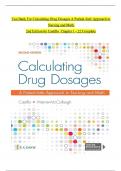 Test Bank For Calculating Drug Dosages A Patient-Safe Approach to Nursing and Math 2nd Edition by Castillo 9781719641227 Chapter 1-22 Complete Guide.