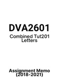 DVA2601 - Combined Tut201 Letters (2018-2021)