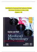 Test Banks For Guyton and Hall Textbook of Medical Physiology 14th Edition by John E. Hall; Michael E. Hall, 9780323597128, Chapter 1-86 Complete Guide