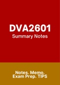 DVA2601 - Notes (Summary)