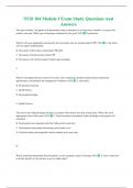 NUR 104 Module I Exam Study Questions And Answers