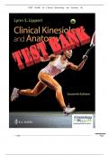 TEST  BANK  for  Clinical  Kinesiology  and  Anatomy  7th  Edition   byLippert  Lynn