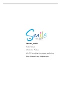 MIS 589 Complete Course Project; Smile IT Support - Milestone 1 - 5