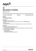 AQA Religious Studies 7061 2D question paper ReligiousStudies AS 23May 2024