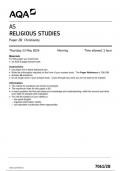 AQA Religious Studies 7061 2B question paper ReligiousStudies AS 23May 2024