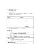 Final Exam Review of RTE-1203