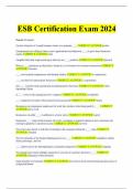 esb certification exam 2024