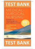 TEST BANK FOR Medical-Surgical Nursing: Concepts for Clinical Judgment and Collaborative Care (Evolve) 11th Edition by Donna D. Ignatavicius , ISBN: 9780323878265 || Guide A+