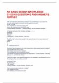 NX BASIC DESIGN KNOWLEDGE CHECKS QUESTIONS AND ANSWERS | NEWEST