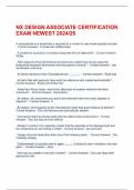 NX DESIGN ASSOCIATE CERTIFICATION EXAM NEWEST 2024/25