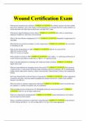 Wound Certification Exam