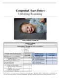 HEALTH ALTERATIONS CLINICAL (NUR 2033L) CASE STUDY_ CONGENITAL HEART DEFECT Trisomy 21 Unfolding Reasoning Johnny Patterson 5 months Old (A Grade), Latest Questions and Answers, All Correct Study Guide, Download to Score A