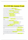 WA UST Site Assessor Exam