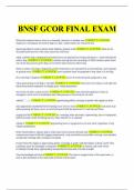 BNSF GCOR FINAL EXAM