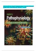  Test Bank for Porth's Pathophysiology Concepts Of Altered Health States (11th Edition) By Tommie L. Norris.|| ALL CHAPTERS( 1-52) INCLUDED|| NEWEST UPDATE 2024