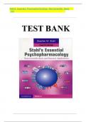 TEST BANK FOR STAHL-S ESSENTIAL PSYCHOPHARMACOLOGY NEUROSCIENTIFIC BASIS AND PRACTICAL APPLICATIONS 4TH EDITION - Copy.pdf  UPDATED WITH ALL CHAPTERS