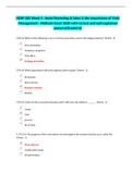 HOSP 585 Week 4 Hotel Marketing & Sales & the Importance of Yield Management - Midterm Exam 2020 with correct and well explained answers(Graded A).