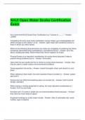 NAUI Open Water Scuba Certification Exam 2024 Questions and Answers