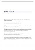 BLAW Exam 2 Questions and Correct Answers