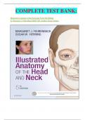 COMPLETE TEST BANK:  Illustrated Anatomy of the Head and Neck 5th Edition by Margaret J. Fehrenbach RDH MS (Author) latest Update