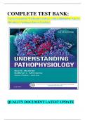 COMPLETE TEST BANK: Understanding Pathophysiology, 6th Edition by Sue E. Huether (Author) latest Update.