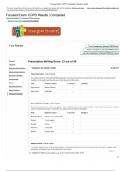 Clinical Simulation 2: Advanced Pharmacology Focused Exam: COPD Patient Teaching, Prescription Writing, Subjective Data Collection,  Prescription Writing, and Medication Selection Results | Completed | Shadow Health