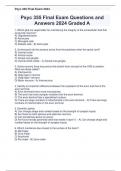 Psyc 355 Final Exam Questions and Answers 2024 Graded A