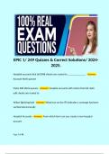 EPIC 1/ 249 Quizzes & Correct Solutions/ 2024-2025. 