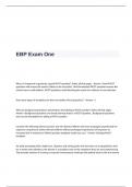 EBP Exam One Questions and Answers