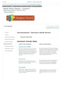 ShadowHealth - Comprehensive Health History - Documentation.