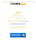 Passing your CIPP-A Exam Questions In one attempt with the help of CIPP-A Dumpshead!